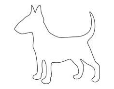 Bull Terrier Kids Coloring Pages Pdf, Free Vectors File